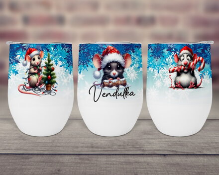 Pohárek KÁVA & VÍNO Vánoční myška