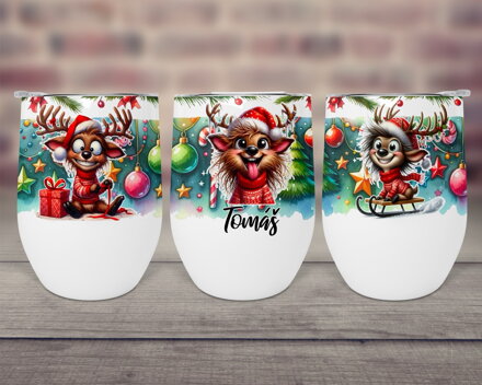 Pohárek KÁVA & VÍNO Vánoční Crazy Sob