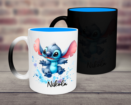 Magický hrnek Modrá příšerka 