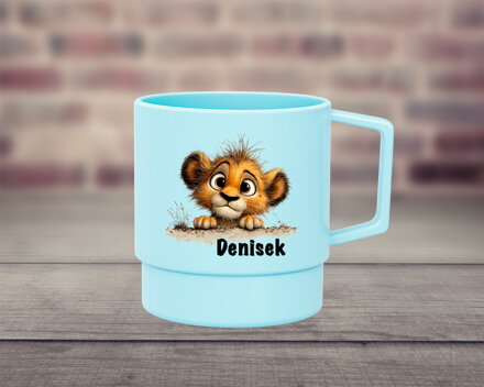 Plastový hrnek barevný Lvíček 2