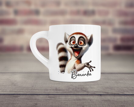 Malý keramický hrnek Lemur