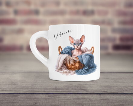 Malý hrnek Sphynx kočka