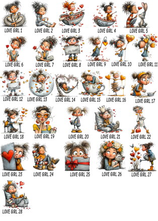 Nažehlovačka Love Girl