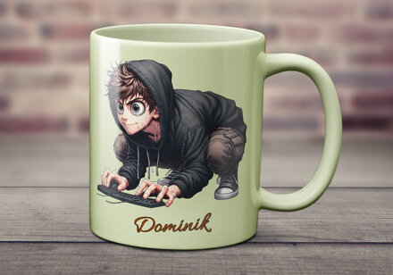 Pastelový keramický hrnek Gamer