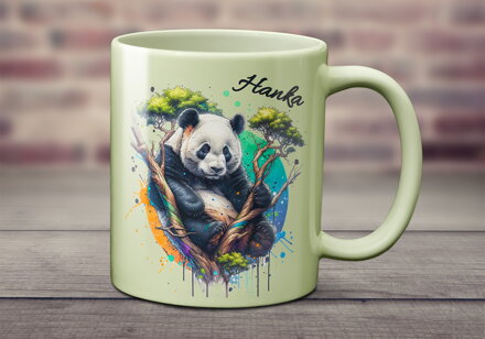 Pastelový keramický hrnek Pandy