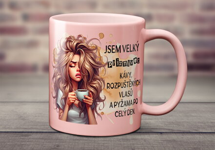 Pastelový keramický hrnek Příznivec kávy...