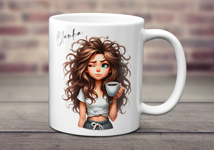 Hrnek Coffee dívka