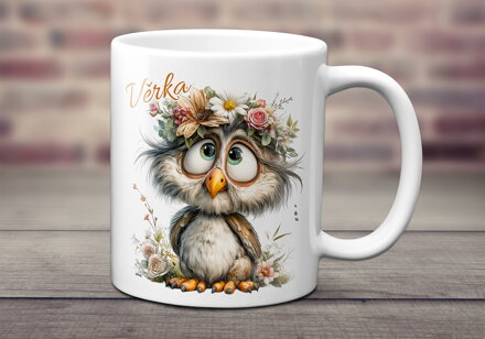 Hrnek Kreslená Sova