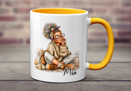 Keramický hrnek Lady Coffee