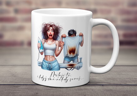 Keramický hrnek Naštvaný pár