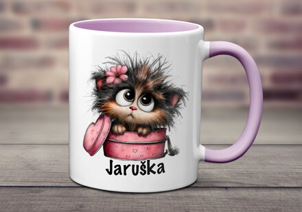 Hrnek Růžová kočička
