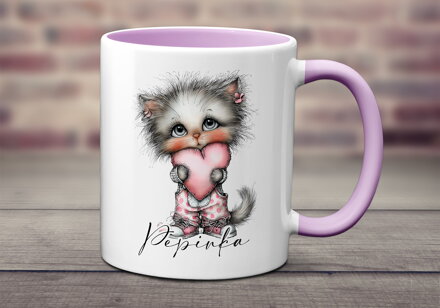 Hrnek Zvířátka se srdíčkem