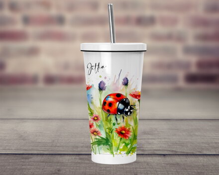 Termopohárek s brčkem Berušky