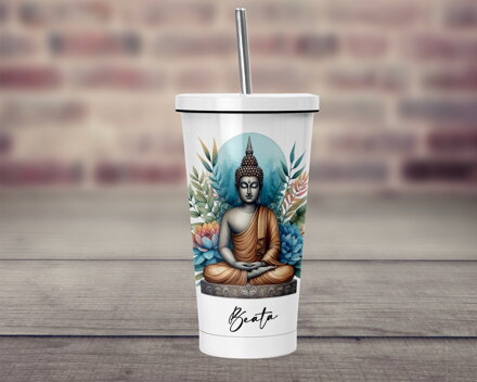 Termopohárek s brčkem JÓGA