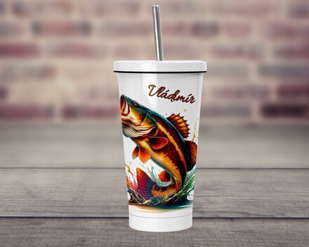 Termopohárek s brčkem Rybaření