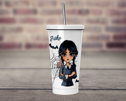 Termopohárek s brčkem Black girl