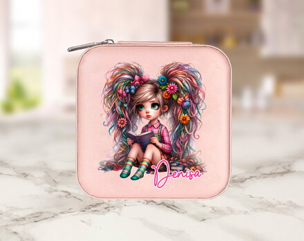 Mini šperkovnice Book girl