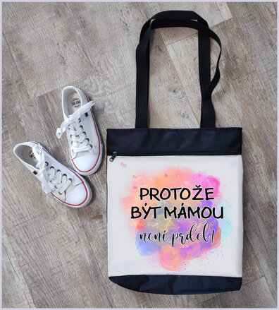 Černá taška Být mámou není prdel