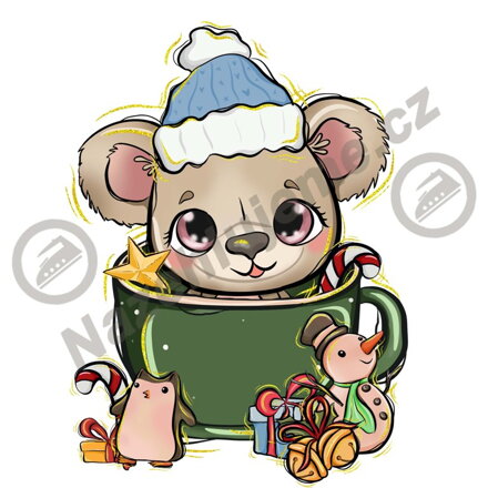 Vánoční nažehlovačka Vánoční koala