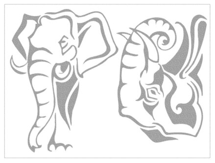 Reflexní arch Slon hlava 2