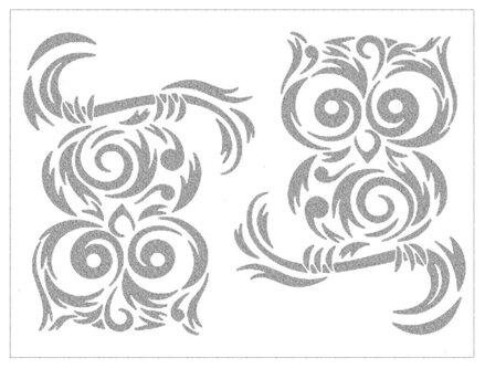Reflexní arch Sova ornament