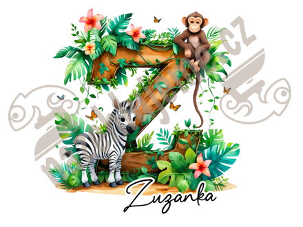 Nažehlovačka Abeceda Safari