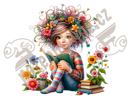 Nažehlovačka Book Girl