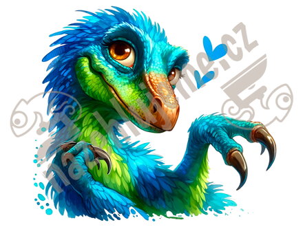 Nažehlovačka Crazy Dino