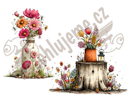 Nažehlovačka Flowers