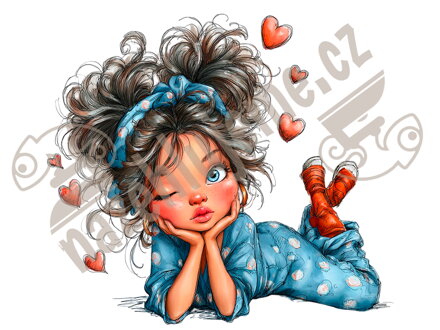 Nažehlovačka Girl Blue