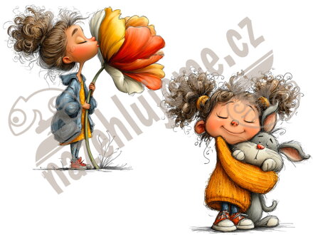 Nažehlovačka Holčička Róza