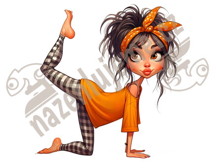 Nažehlovačka Jóga girl