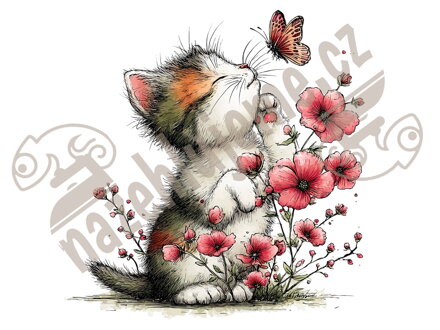 Nažehlovačka Kočička vítá jaro