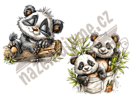 Nažehlovačka Kreslená Panda