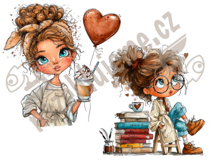 Nažehlovačka Lady coffee