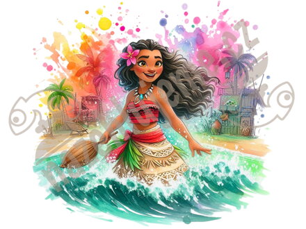 Nažehlovačka Moana - Odvážná Vaiana
