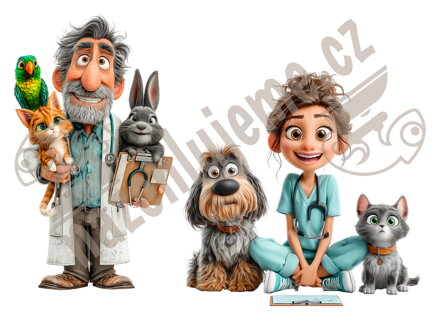 Nažehlovačka Veterinář