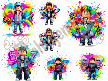 Nažehlovací arch Boy 67