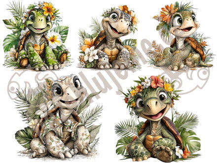 Nažehlovací arch Kreslená Želva