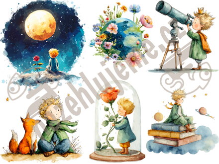 Nažehlovací arch Malý princ 3