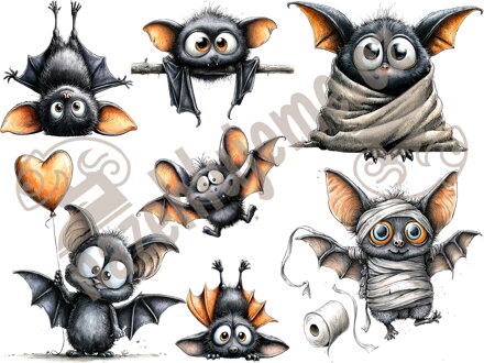 Nažehlovací arch Netopýr 3