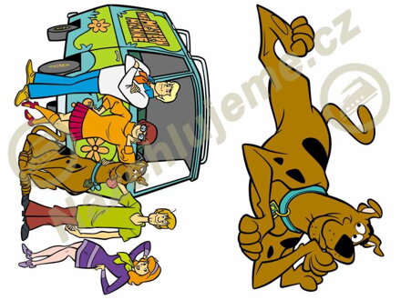 Nažehlovací arch Scooby doo 1