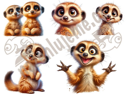 Nažehlovací arch Surikaty 2