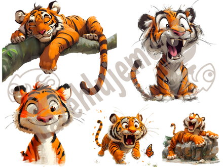 Nažehlovací arch Tygr