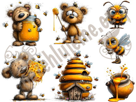 Nažehlovací arch Včelí Méďa 1