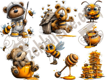 Nažehlovací arch Včelí medvídek 2