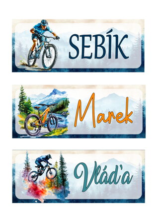 Nažehlovací jmenovka Bike