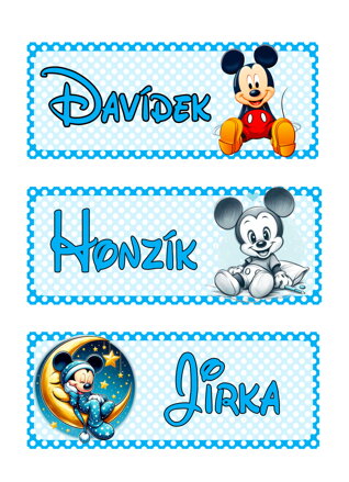 Nažehlovací jmenovka Myšák