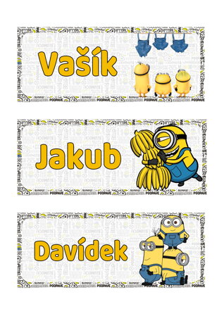 Nažehlovací jmenovka Žlutá příšerka
