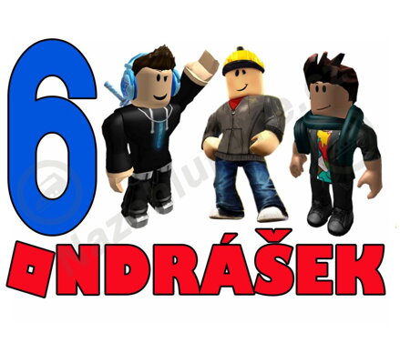 Narozeninová nažehlovačka Roblox